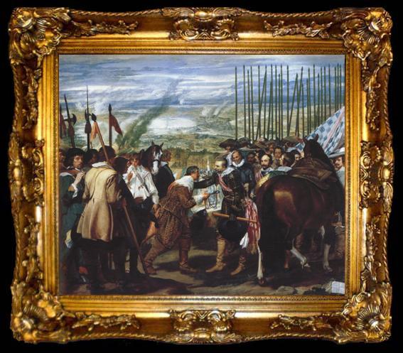framed  Diego Velazquez La Reddition de Breda (Les Lances) (df02), ta009-2